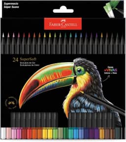Lápis De Cor, Faber-Castell, Ecolápis Supersoft, 210724, 24 cores