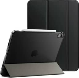 JETech Capa para iPad Air 11 Polegadas M3/M2 (2025/2024), iPad Air 5/4 (10,9 Polegadas, Modelo 2022/2020), Capa Traseira Rígida com Suporte Fino e Ativação/Repouso Automático (Preto)