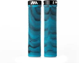 Mountain Bike Grips AMS Barcode – Punhos de guidão MTB com nervuras leves para trilha, Dirt Jump e Freeride