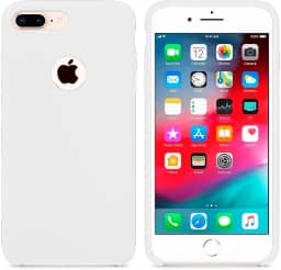 Case Capa Capinha Silicone Aveludado pra iPhone 7 (Branco)