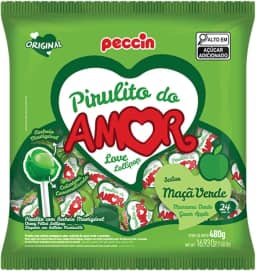 Pirulito Maçã Verde Do Amor C/24