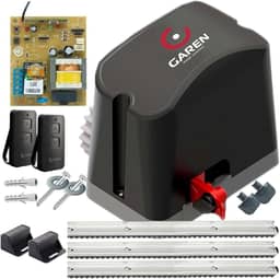 Kit Motor Portão Deslizante De Correr Completo 2 Controles 3,5M Cremalheira (110, Volts)
