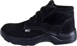 Coturno Botina Bota Couro Legitimo Trabalho EPI Segurança CA Bico PVC Masculino Feminino Unissex MXC BRASIL