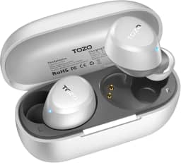 TOZO A1 Mini fones de ouvido sem fio Bluetooth 5.3 intra-auriculares com microfone integrado, à prova d'água IPX5, som imersivo, fone de ouvido com conexão de longa distância e estojo de carregamento