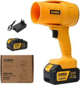 Soprador de Folhas sem Fio – 5700 RPM, Bateria 4000mAh, Alta Pressão, Velocidade Variável, Portátil para Jardim, Carro e Limpeza Doméstica