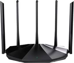 Tenda Roteador TX2 Pro WiFi 6 AX1500, Banda Dupla Gigabit Sem Fio, 5 Antenas de Alto Ganho 6dbi, 3 Portas LAN Gigabit, WPA3+OFDMA+MU-MIMO (Preto)