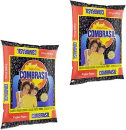 Feijão Preto Combrasil com 2 Pacotes de 1kg Cada