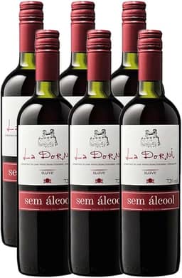 Vinho Tinto Sem Alcool La Dorni Tinto Suave 750ml Kit 6 Und