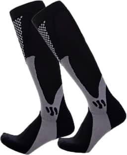 Meia de Alta Compressão Profissional Estimula Circulação Corrida Ciclismo Varizes Alívio