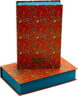 Bíblia letra hipergigante ARC com harpa - Floral cor salmão