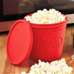 Balde De Pipoca Silicone Pipoqueira Sem Óleo Micro-ondas