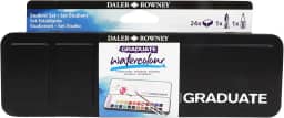 DALER ROWNEY Graduate Watercolor Aquarela em Pastilha com Estojo 24 Cores
