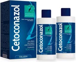 Kit 2 Shampoo Anticaspa 100Ml – Combate a Caspa Visível, Coceira e Vermelhidão no Couro Cabeludo Desde o Primeiro Uso