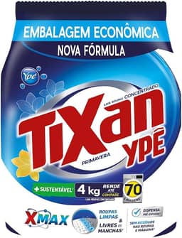 Ypê Lava Roupas em Pó Tixan Primavera Sachê 4Kg