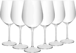 WOLFF - Conjunto 6 Taças para Vinho Crex 600ml Cristal