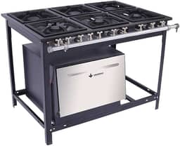 Fogão 6 Bocas 3 Duplas Com Forno A Gás Baixa Pressão E6D3F Venâncio Extra