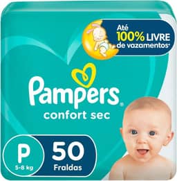 Fralda Pampers Confort Sec Tamanho P 50 Unidades