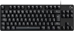 Teclado Mecânico Gamer Logitech G413 TKL SE com Layout ABNT2, Iluminação Branca e Teclas Mecânicas Tactile, Anti-ghosting, Compatível com Windows, macOS - Preto