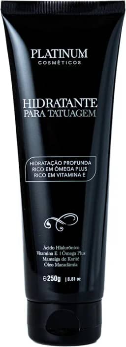 Creme Hidratante 250g Para Tatuagem E Cicatrizante Tattoo Cuida Da Tatuagem Mantém Cor Loção Proteção Ressecamento Sol Restaurador Vitaminas Minerais