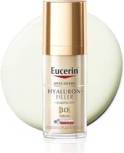 EUCERIN 3D Sérum Facial Anti-idade Firmador 30ml, Elasticity, Pele Madura, Hyaluron-Filler, Ácido Hialurônico, Antirrugas
