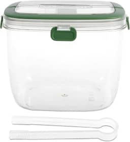 Balde de gelo com tampa e pinça selada, recipiente de balde de gelo com alça, balde de cubo de gelo de 5L, balde de vinho portátil, caixa de armazenamento de gelo para coquetéis, freezer, bar, festas