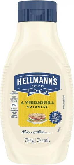 Hellmann´s Maionese Squeeze 750G - Tamanho Grande