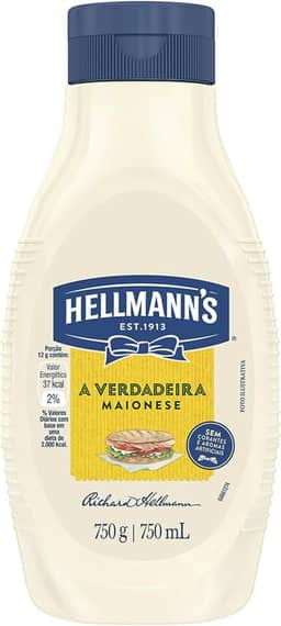 Hellmann´s Maionese Squeeze 750G - Tamanho Grande