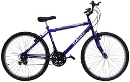Bicicleta Aro 26 Quadro Aço 18 Marchas Rodas Alumínio Freio V-Brake Adulto Infantil