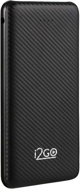 I2GO, Carregador Portátil (Power Bank) 10000mAh, 2 Saídas USB + 1 Saída/Entrada USB-C, Preto, i2GO Plus