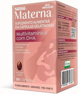 Suplemento alimentar em cápsulas Materna Multivitamínico com DHA 30 unidades