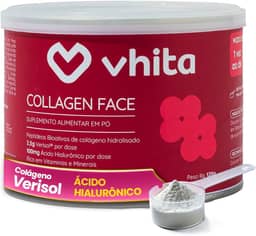 Colágeno Hidrolisado Verisol Com Ácido Hialuronico Em Pó Frutas Vermelhas 120gr - Vhita