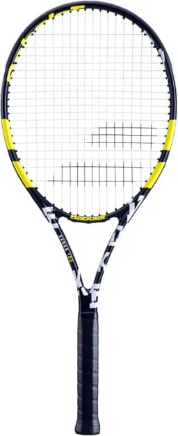 Raquete de Tênis Babolat Evoke 102 Preta/Branca/Amarela - Encordoada