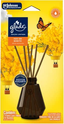 Glade Difusor de Ambiente, Voo em Bonito, 100ml e 6 Varetas