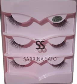 Cílios Postiços, Modelo Gatinha, 3 Pares, Estilo Natural, Acabamento Premium, Alongar Parte Externa - Maquiagem SSabrina Sato