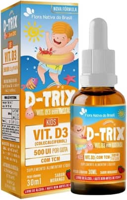 D-Trix Kids (Vit D 400 UI/gota) 30ml Sabor Morango - Flora Nativa