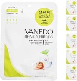 Kit 6 Unidades Máscara Hidratante Facial Coreana Beauty Friends - Mucina