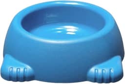 Bebedouro Comedouro 1000ML Patinhas Pet Para Cães e Gatos Médio E Grande Porte (Azul)
