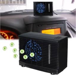 Zhjvihx Condicionador de Ar Portátil do Carro, Tipo Universal do Alojamento ABS 12V 3A Máquina Refrigerando Carro para Cenas Exteriores (Preto)