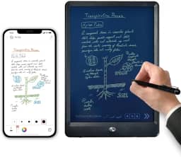 Conjunto de caderno e quadro de escrita digital inteligente Ophayapen, sincronização em tempo real para digitalização, conversão em texto, armazenamento e compartilhamento de notas de papel