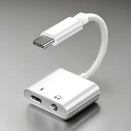 Adaptador Tipo-C Para P2 Fone De Ouvido Universal, Com Entrada De Carga Rápida, Compatível Com Todos Os Modelos De Celular, Marca VARENZIA