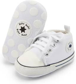 Tênis unissex para bebês meninos meninas cano alto macio sola antiderrapante recém-nascidos bebês primeiros andadores sapatos jeans