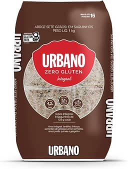 Urbano, Arroz 7 grãos + Integral, 8 Saquinhos - 125g cada