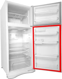 Borracha Gaxeta Geladeira Porta Inferior Para Consul Modelo CRM37 (Cinza, 59x113)