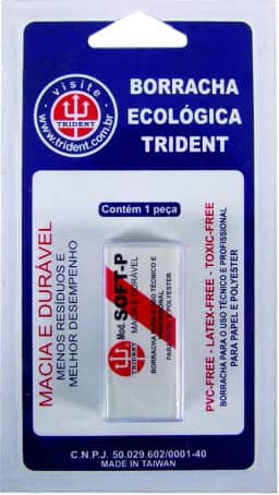 Borracha, Trident, Soft-Pb, Branca, Pequena