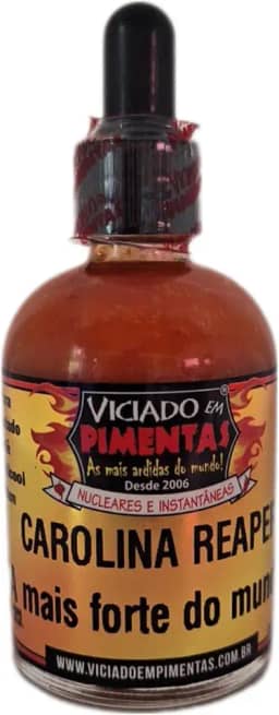 Molho De Pimenta Carolina Reaper Sem Glúten Mais Ardida Do Mundo