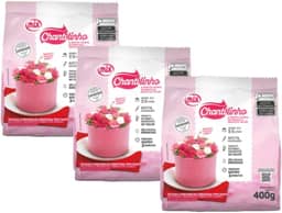 Kit 3 Chantilly Chantilinho (Chantilly com Leite em Pó) Mix