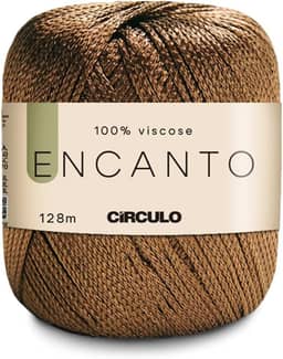 Linha Fio Encanto Para Croche/Trico 128m Circulo 100% Viscose - Saibro