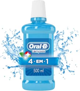 Oral-B Enxaguante Bucal Complete 4em1 Menta Refrescante com Flúor 500 ml