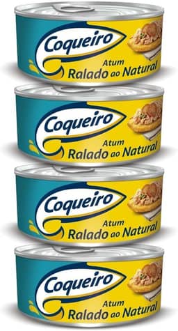 Atum Coqueiro Ralado ao Natural 4 Ltas 170g