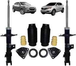 Amortecedor Nakata Dianteiro Direito e Esquerdo Kit Batente IX35 2011 a 2020